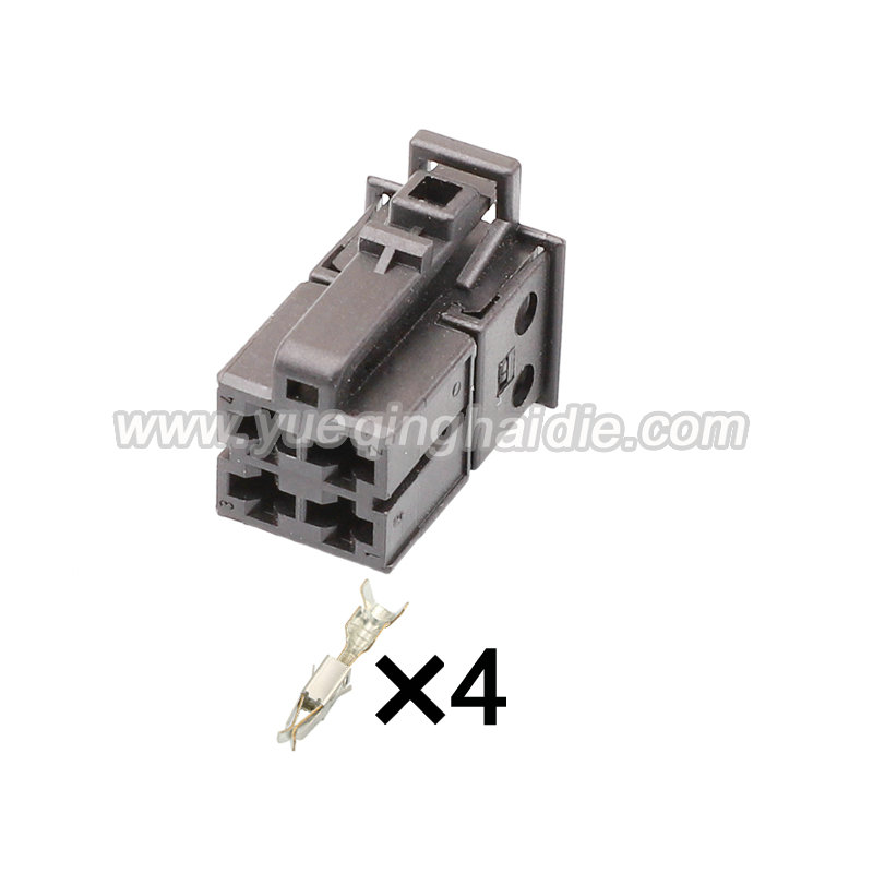 4pin  Auto wiring cable connector include terminals pins 9-1355493-1