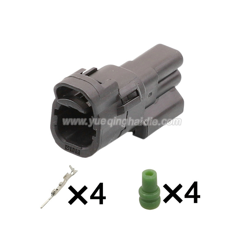 4pin  Auto wiring cable connector include terminals pins 6188-5814