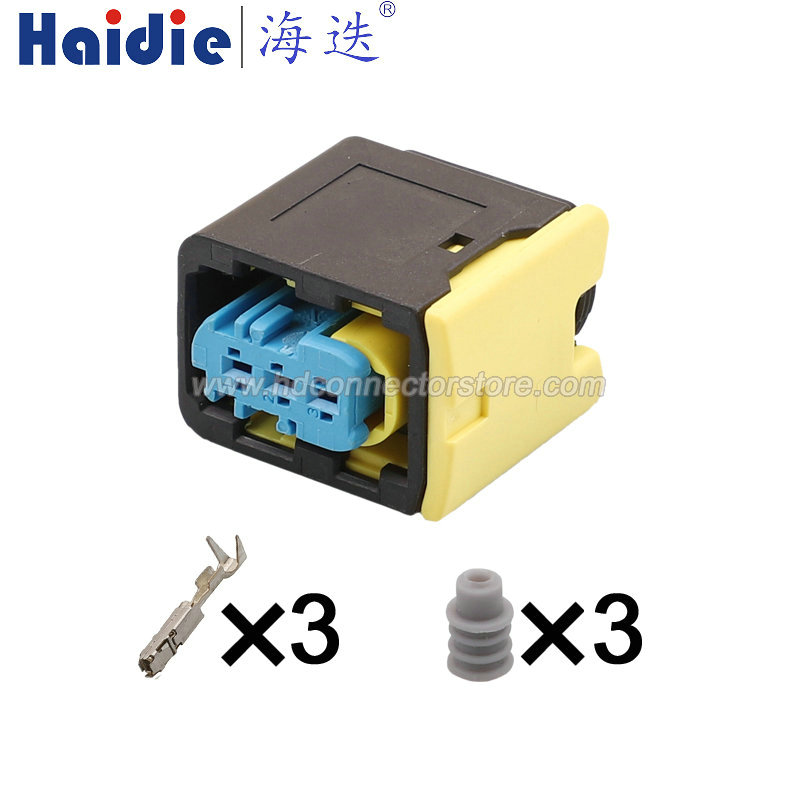 3pin Auto Wiring Cable Connector Include Terminals Pins 4-1418448-1