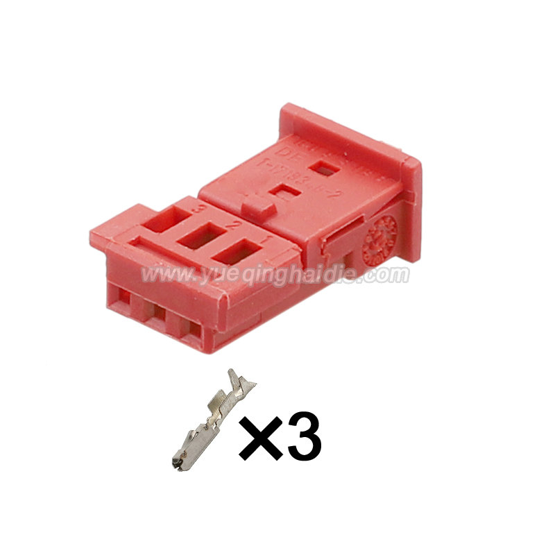 3 Pin Auto Wiring Cable Connector Include Terminals Pins 4-1718346-1
