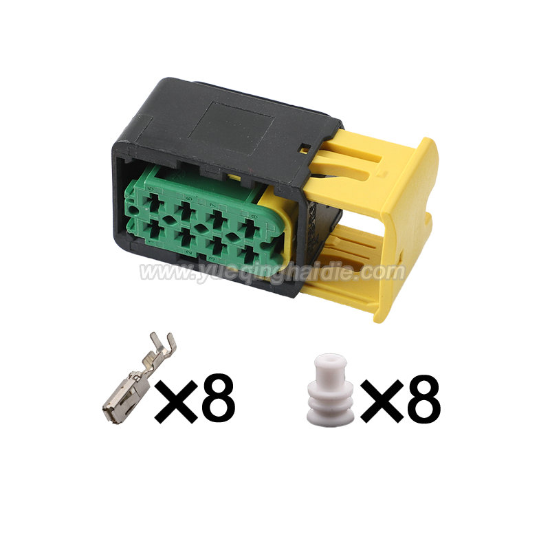 8pin Auto Wiring Cable Connector Include Terminals Pins 3-1670894-1