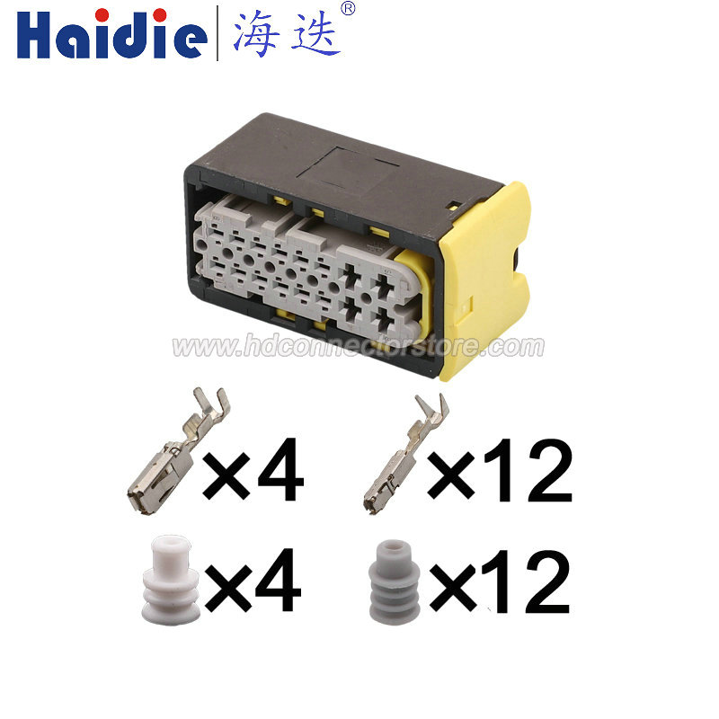 16pin Auto Wiring Cable Connector Include Terminals Pins 2-1564337-1