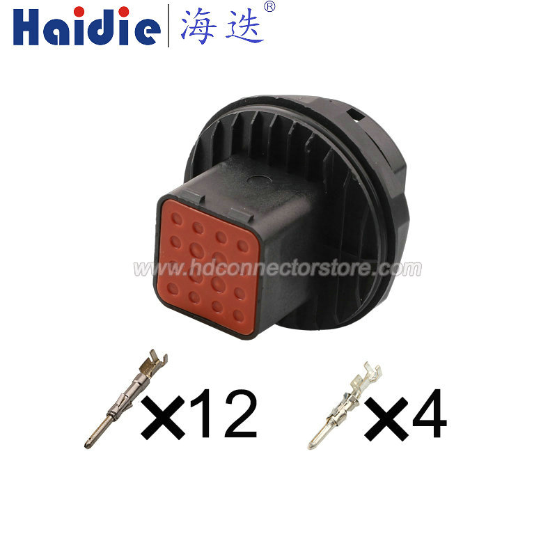 16pin Auto Wiring Cable Connector Include Terminals Pins 132124-000