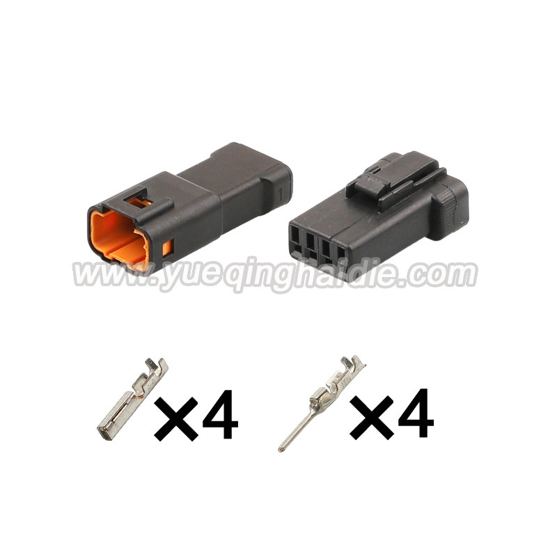 4pin  Auto wiring cable connector include terminals pins 04R-JWPF-VSLE-S 04T-JWPF-VSLE-S