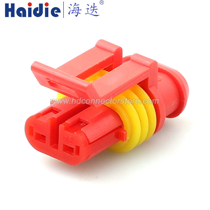 2 pin wiring connector with terminal 282080-1