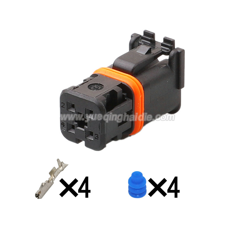 4 Pin wiring connector with terminal 2298159-1