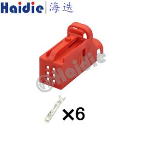 6pin wiring connector  HD061YC-0.6-21 1534121-3/4D0971636B