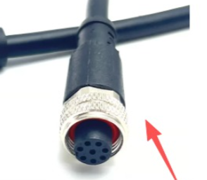 M12 Waterproof Aviation Connector with Cable \PUR Abrasion-Resistant Cable  2meter