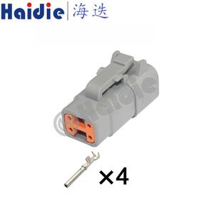4pin   wiring connector  HD0410Y-1-21  DTM06-4S/ATM06-4S