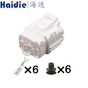 6pin wiring connector  6180-6771  White