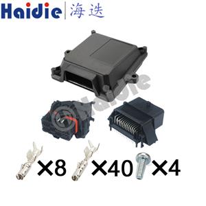 48pin auto male female ECU pin connector with Plastic shell box HD-48HPJ