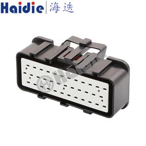 automotive wiring connector with terminal and rubber seals 344111-1/344112-1