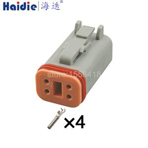 4pin Auto Wiring Cable Connector Include Terminals Pins DT06-4S/DT06-4S-C015