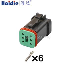 6pin Auto Wiring Cable Connector DT06-6S-EP06/AT06-6S-EC01BLK