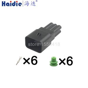 6pin Auto Wiring Cable Connector Include Terminals Pins HD0616C-2.8-11 936294-2