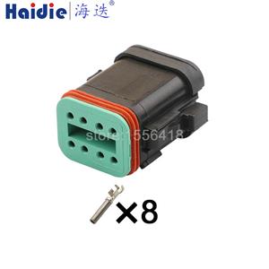 8pin Auto Wiring Cable Connector Include Terminals Pins DT06-08SA-E005/AT06-08SA-ECBLK