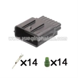 14 pin male electrical automotive wire harness connector 7288-6612-30