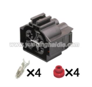 4 pin Female electrical automotive wire harness connector HD046K-6.3-21