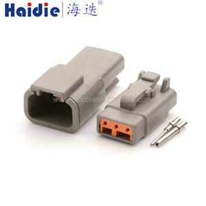 wiring connector DTM06-3S DTM04-3P with solid terminal