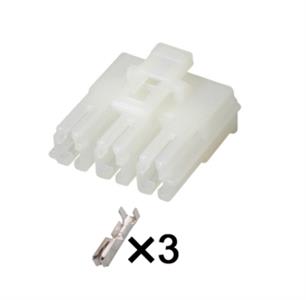 3pin  Auto wiring cable connector include terminals pins HD037Q-2.8-21J