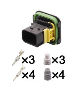 7pin Auto Wiring Cable Connector Include Terminals Pins 1-1670214-1