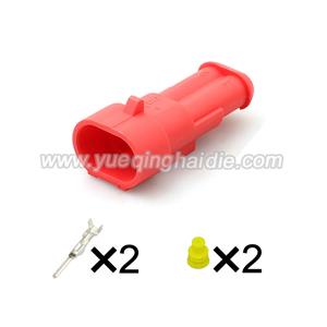 2 pin wiring connector with terminal 282104-1