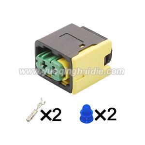 2pin Auto Wiring Cable Connector Include Terminals Pins 3-1418483-1