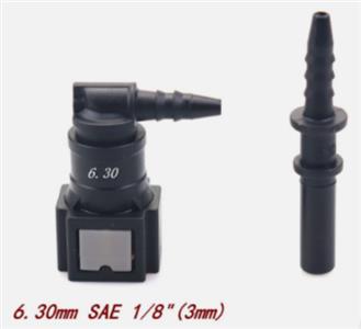 1 Set Elbow 90 Degree Nylon FuelLine Quick Connect Release Hose6.30mm SAE 1/8  Quick consumption nozzle