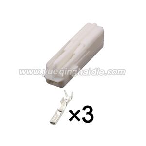3pin Auto Wiring Cable Connector Include Terminals Pins 6098-3751