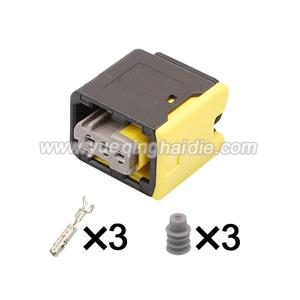 3pin  Auto wiring cable connector include terminals pins 2-1418448-1
