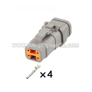 4pin Auto Wiring Cable Connector Include Terminals Pins DTM06-4S-E007