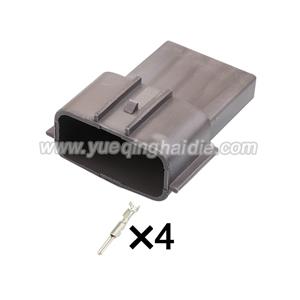 4pin  Auto wiring cable connector include terminals pins HD0411Y-2.2-11