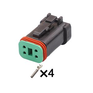 4pin Auto Wiring Cable Connector Include Terminals Pins DT06-4S-E005