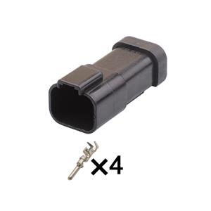4pin Auto Wiring Cable Connector Include Terminals Pins DT04-4P-E005