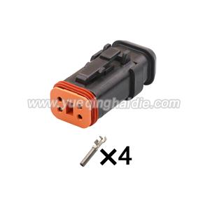4pin Auto Wiring Cable Connector Include Terminals Pins DT06-4S-EP11