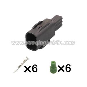 6pin wiring connector Inlude Terminals and Seals HD068Y-0.6-11B 6188-0706
