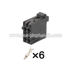 6pin Auto Wiring Cable Connector 1-965640 Black