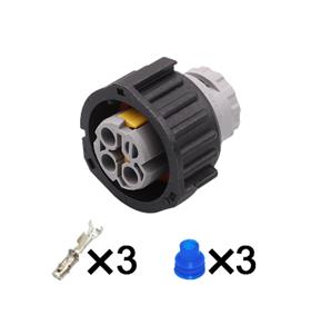 3pin  Auto wiring cable connector include terminals pins 2-1813099-2
