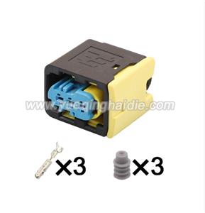 3pin Auto Wiring Cable Connector Include Terminals Pins 4-1418448-1