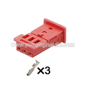 3 Pin Auto Wiring Cable Connector Include Terminals Pins 4-1718346-1