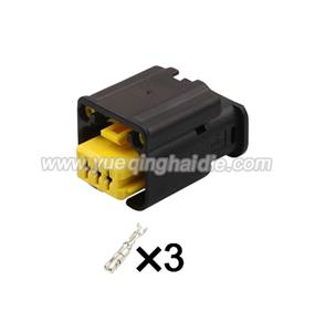3pin  Auto wiring cable connector include terminals pins 1801179-4