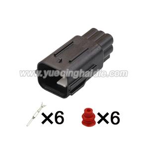 6pin Auto wiring cable waterproof connector include terminals pins HD062R-1.5-11 7282-3885-30