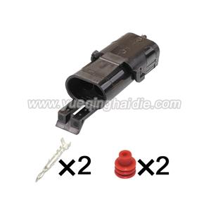 2pin  Auto wiring cable connector include terminals pins HD3021-2.5-11