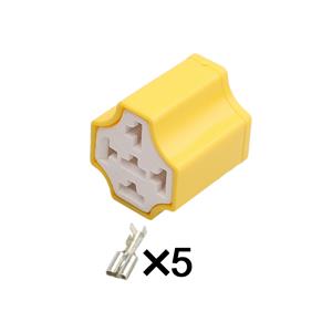 5pin  Auto wiring cable connector include terminals pins HDJ051B-6.3-21Y
