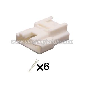 6pin Auto Wiring Cable Connector Include Terminals Pins HD061Y-2.2-11 7282-1263