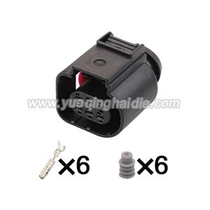 6pin Auto wiring sealed connector include terminals pins and seals HD063D-1.5-21 4H0 973 713