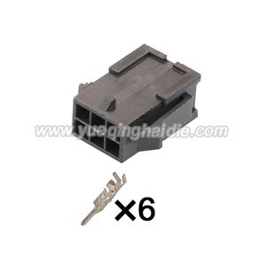 6pin Auto wiring cable connector include terminals pins HD5559S-6A 43020-0600
