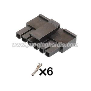 6pin Auto wiring cable connector include terminals pins HD5557SD-6Y 43645-0600