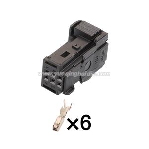 6pin  Auto wiring cable connector include terminals pins HD068YA-0.6-21 98298-0001