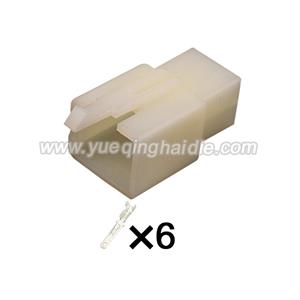 6pin 6040-9111 Auto wiring cable connector include terminals pins HD091A-2.8-21C